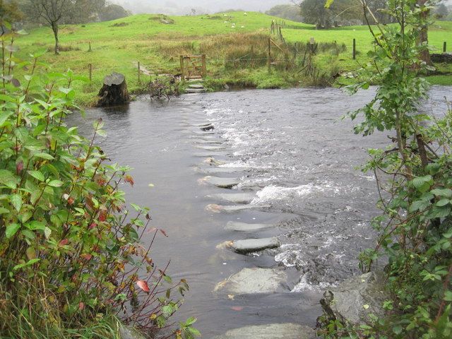 River Rothay Fishing River Rothay Stepping Stones in Ambleside