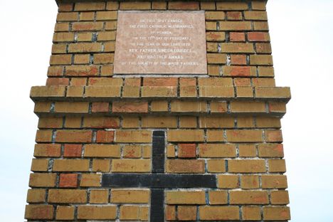 Kigungu Missionary Landing Site monument.