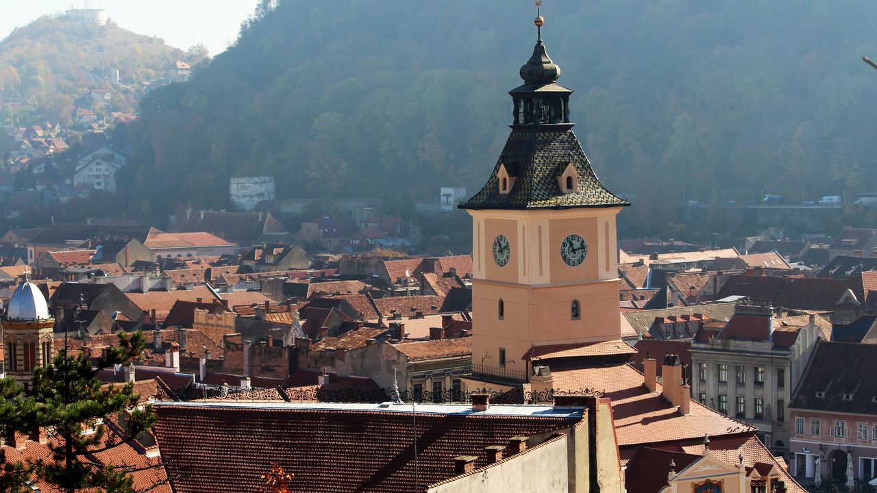 A view of Brașov’s Old Town.