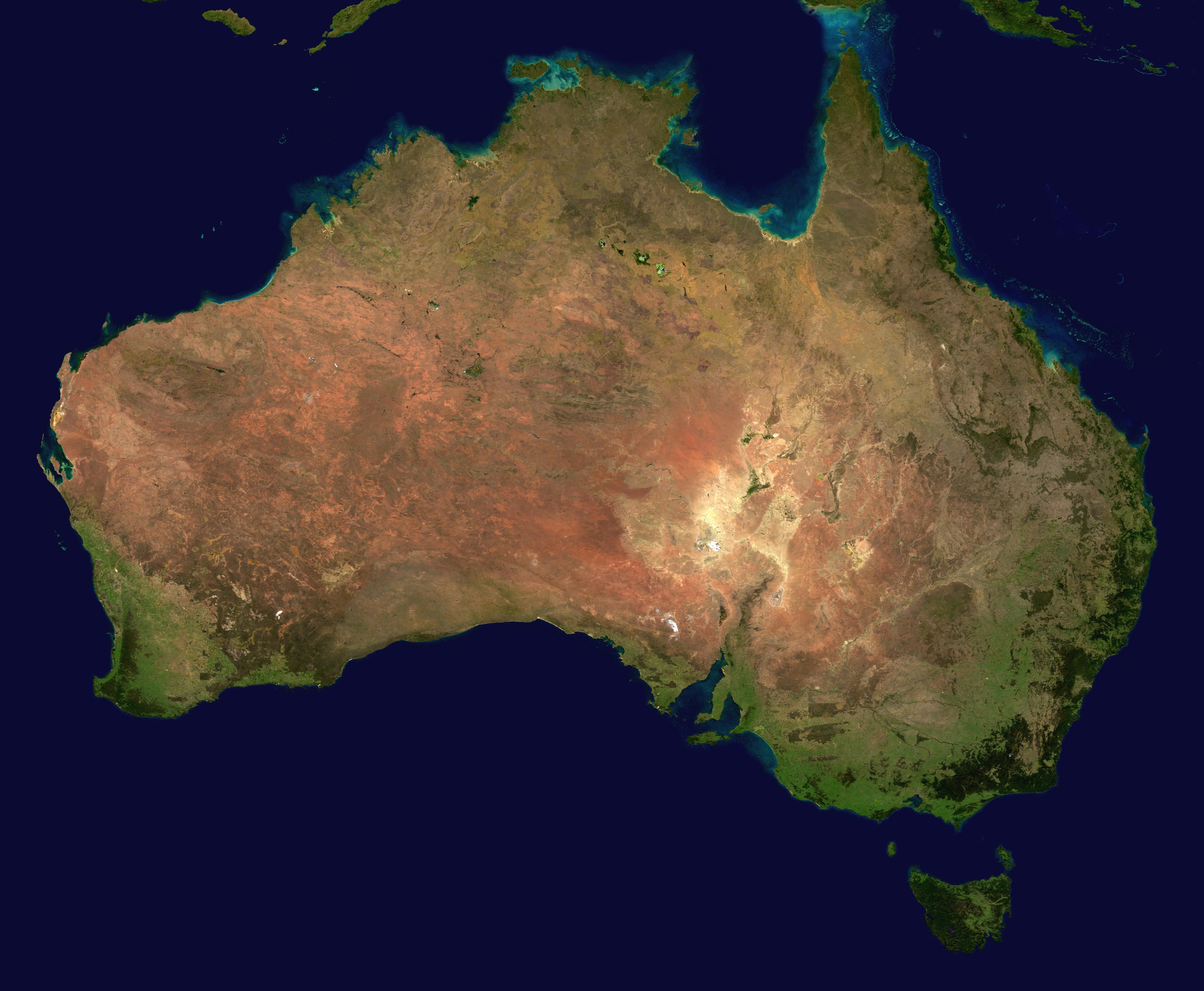 Australia—totally all over the place.