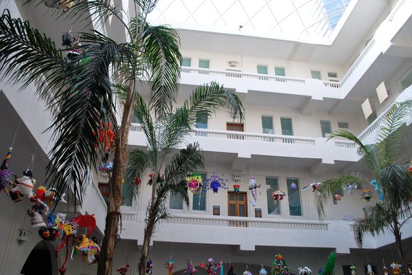The Museo de Arte Popular’s atrium