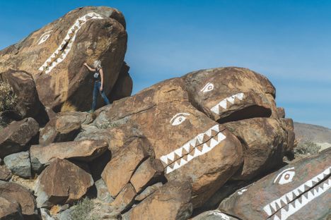 Fish Rocks w/ a human for scale.