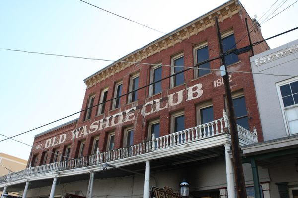 The upper two floors of Virginia City’s three-story Washoe Club. 