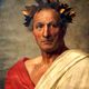 Caesar in his laurel leaf crown.