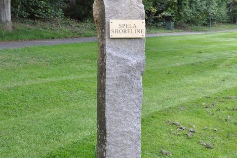The Play Shoreline monument in its original place.