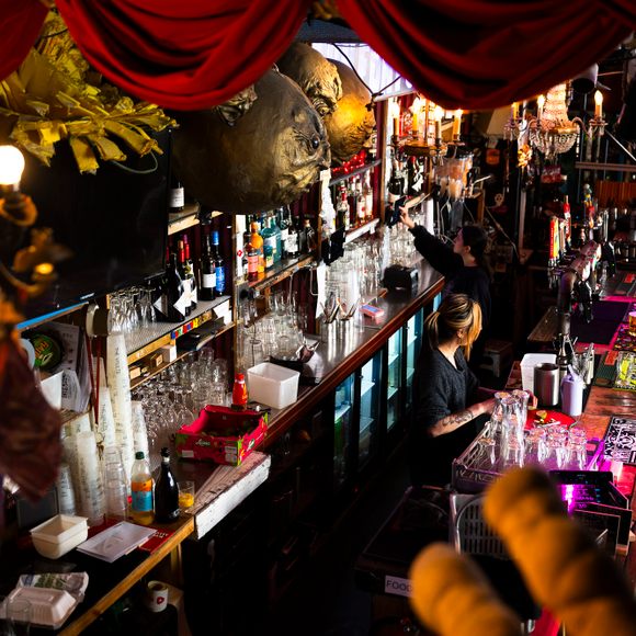Vaulty Towers has the vibe of a DIY space.