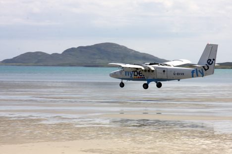 The Barra Airport is one of the only airports in the world where planes use the beach as a runway.