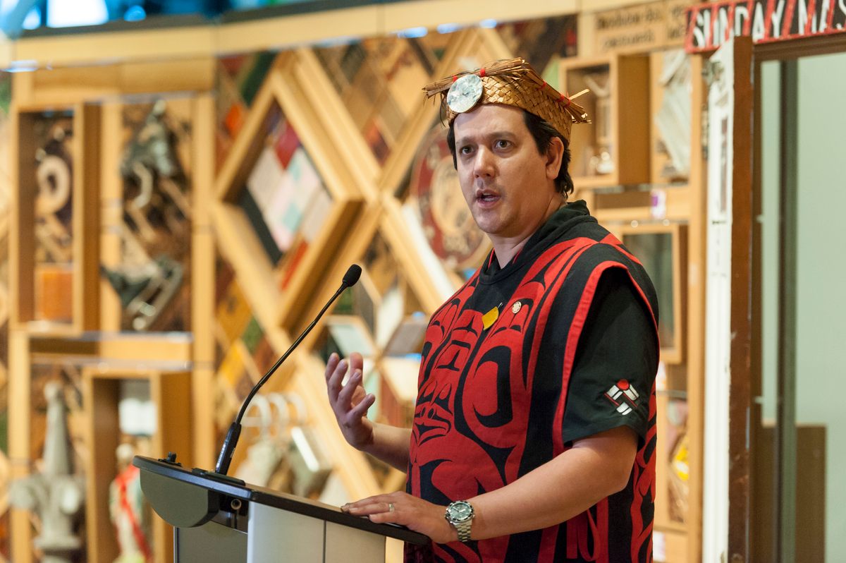 Witness Blanket creator and First Nations artist Carey Newman was inspired by his father's experiences as a survivor of the residential schools.