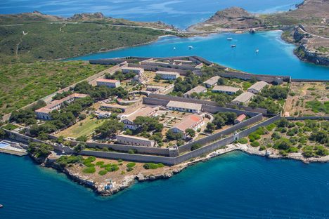 Top view of Lazareto Menorca