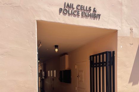 Entrance to the Jail Cells and Police Exhibit.