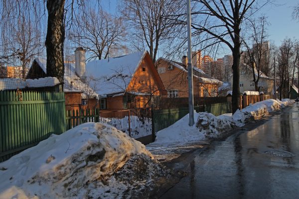 Views of the Sokol Settlement in Moscow.