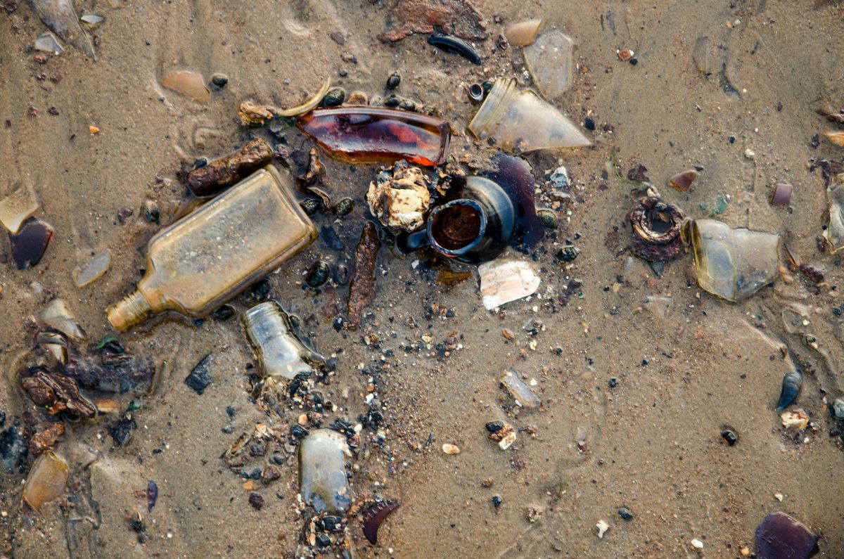 Old bottles often turn up still intact.