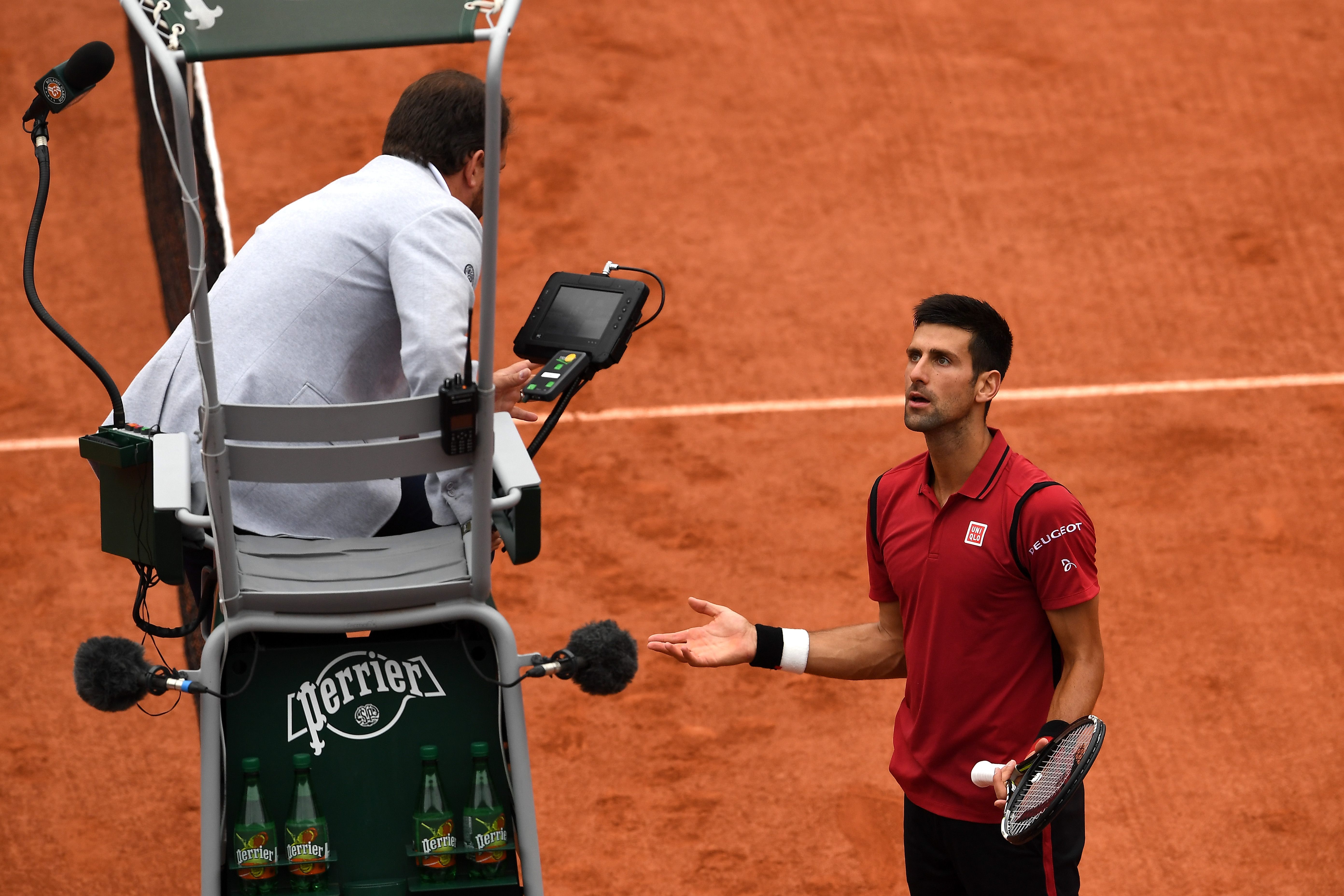 And that's a chair umpire. 