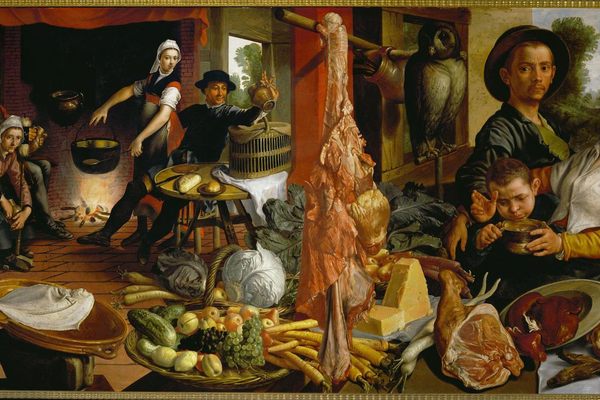 The latrine shed light on one community's diet Renaissance-era Denmark, including some of the bounty in Pieter Aertsen's 15th-century allegorical painting Voluptas Carnis. 