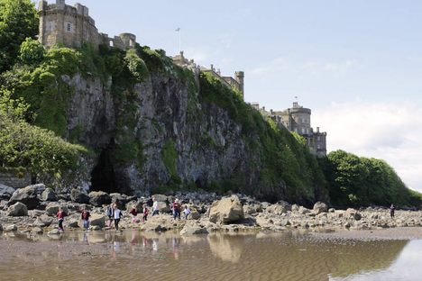 The caves beneath the castle.