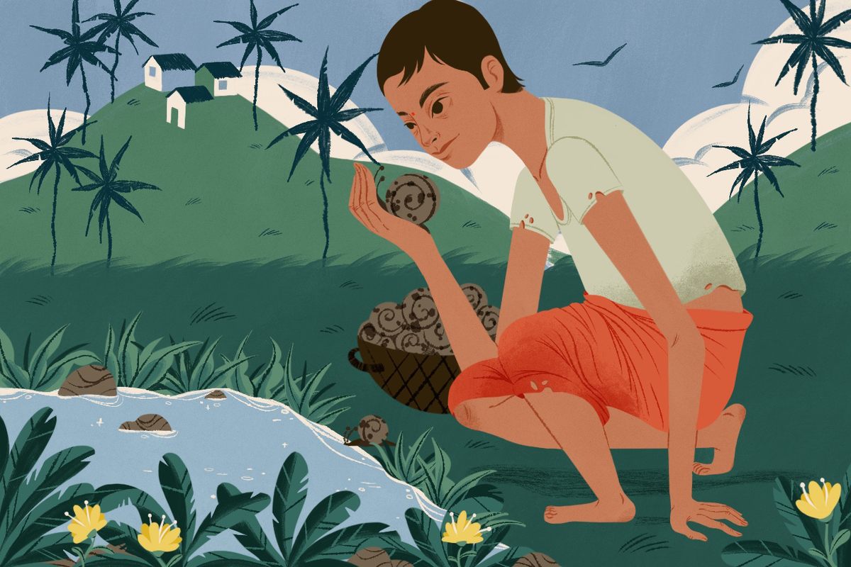 Foraging remains a mainstay in rural Bengal.