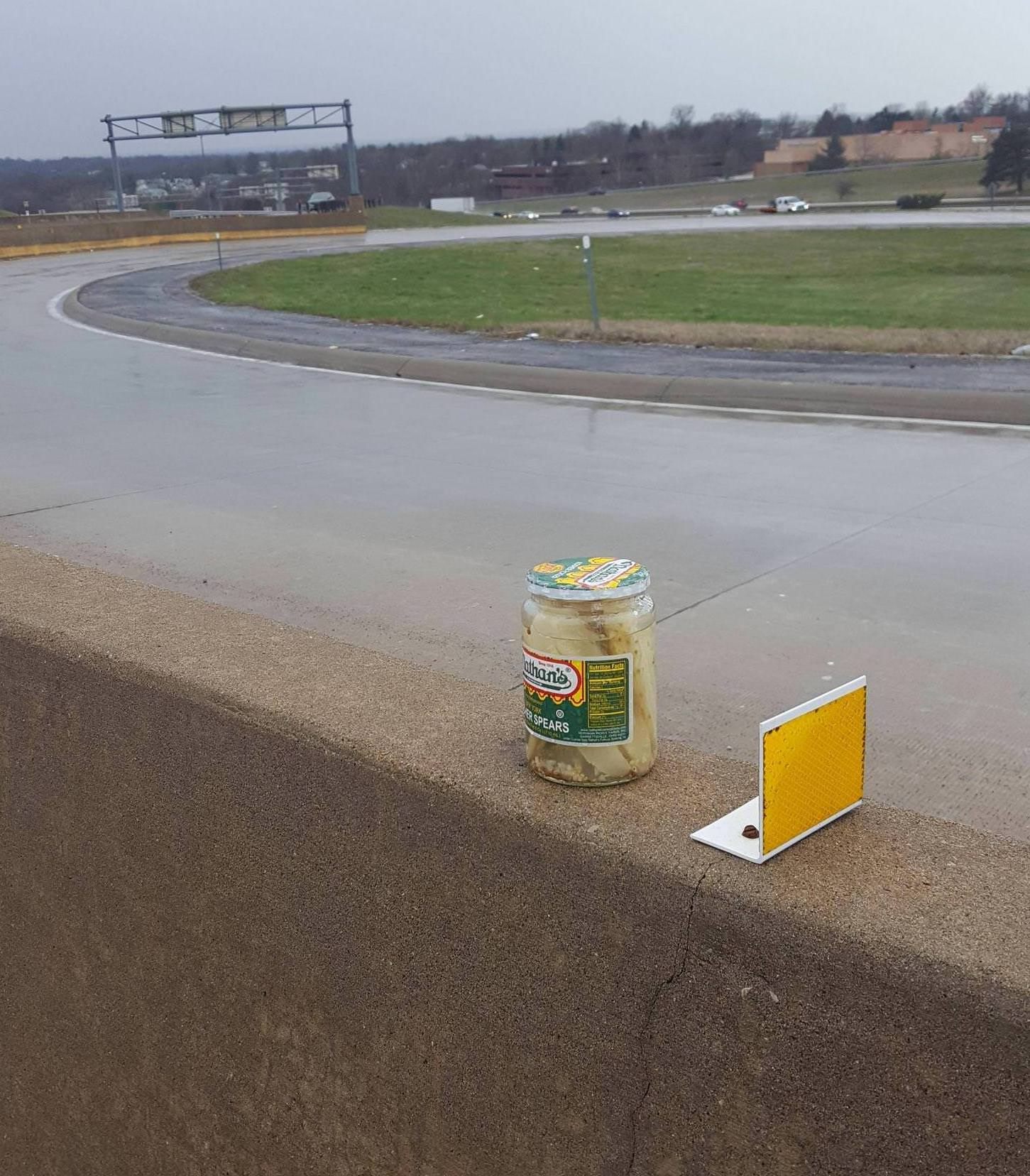 Since this photo was captured in early April, the highway pickles have disappeared.