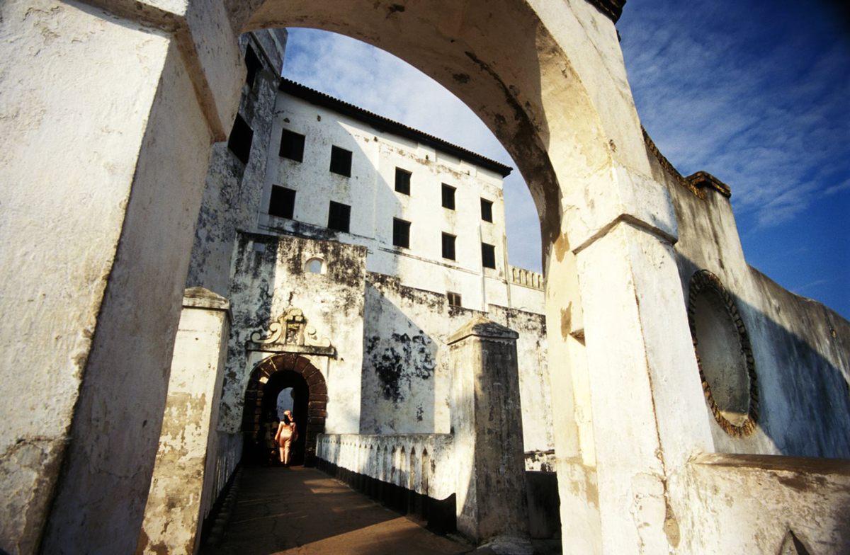 Elmina Castle was used to hold slaves for hundreds of years.