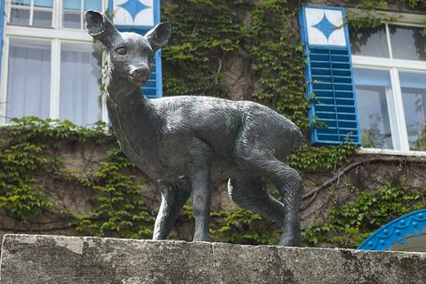 Bambi statue and plaque
