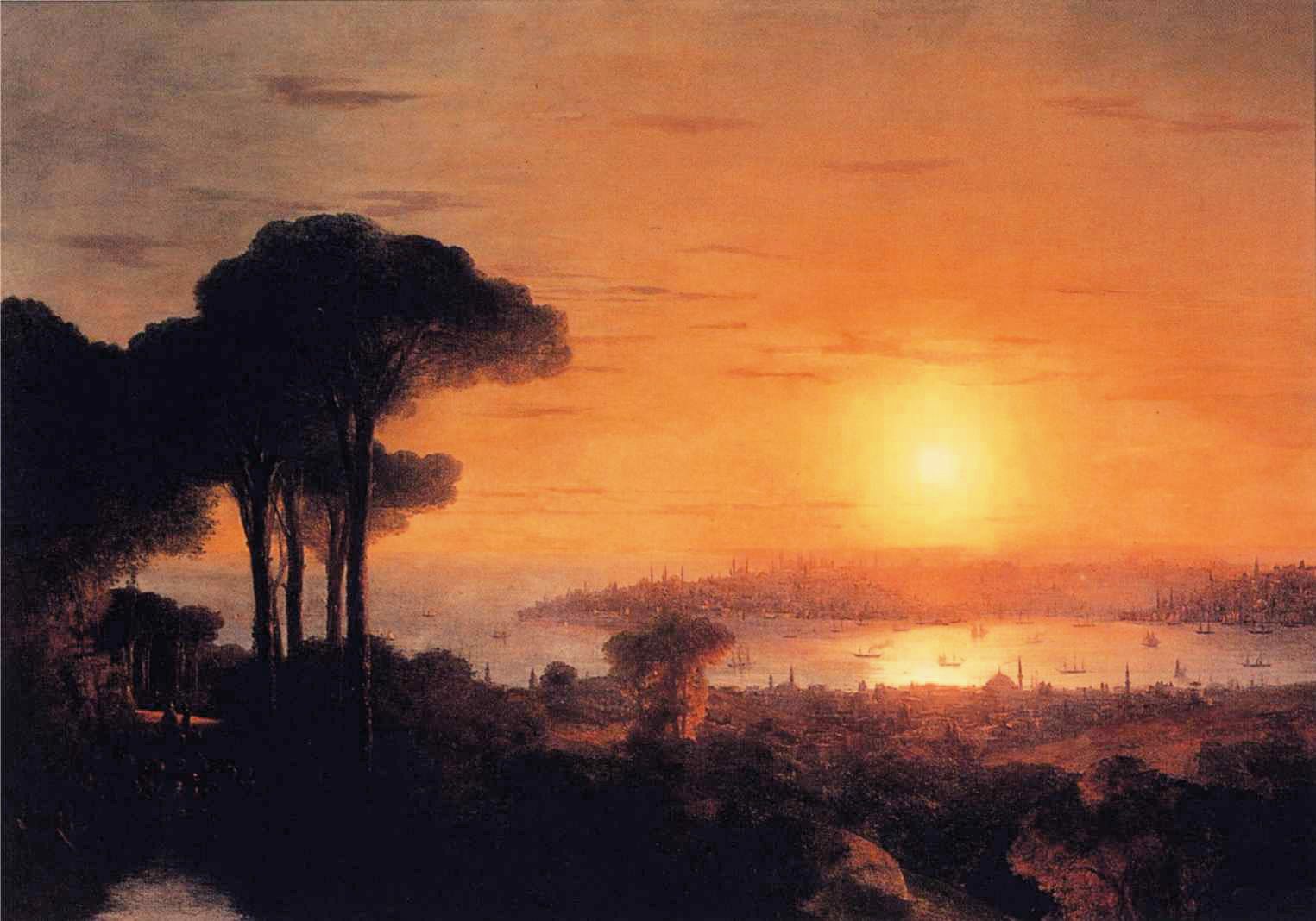 "Sunset Over the Golden Horn," by Ivan Constantinovich Aivazovsky, from 1866.