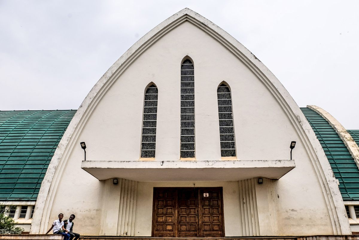 Our Lady of Peace Cathedral sits on one of Bukavu's tallest hills.