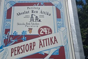 Giant Perstorp Vinegar Bottle in Perstorp, Sweden