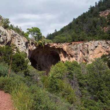 From here it looks like a cave, but guess what? It's a bridge.