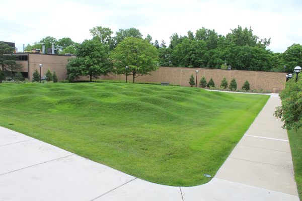 "The Wave Field" Earthwork Sculpture, University of Michigan Campus, Ann Arbor