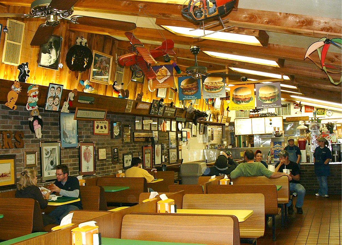 The interior of Whatta Burger, 2007.