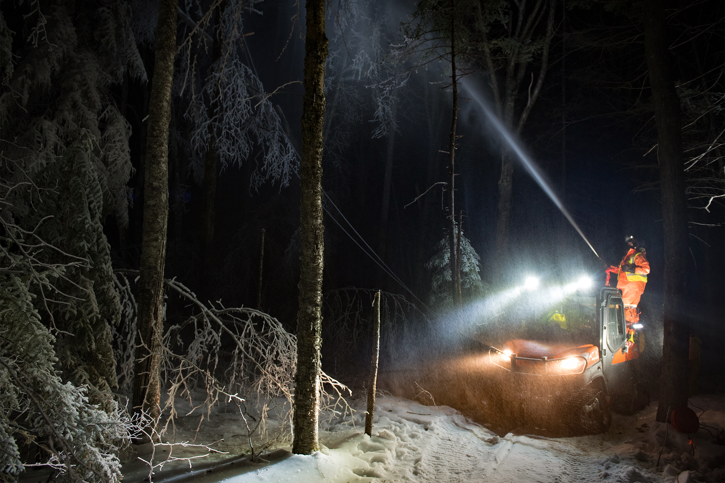 A Hubbard Brook ice storm experiment. 