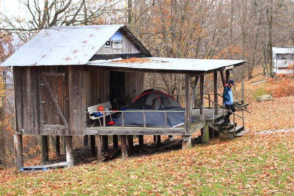 The stage at the campgrounds.
