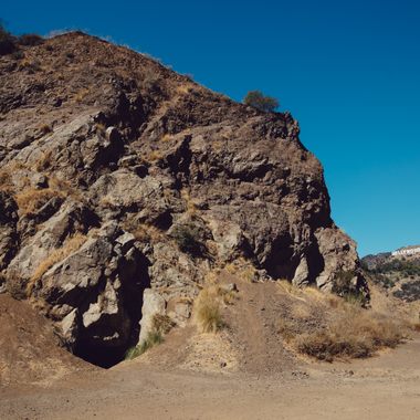 A surprise view of the Hollywood sign.
