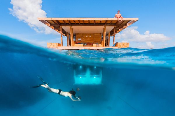 The Underwater Room at The Manta Resort