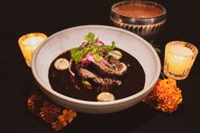 At Azucena Zapoteca, the mole chichilo is made with ingredients like chilhuacle chiles, burnt tortilla ash, and chochoyote dumplings.