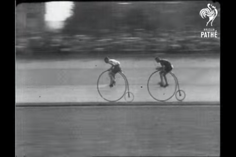 Watch These Racers Book It on 5-Foot-Tall Penny-Farthing Bikes