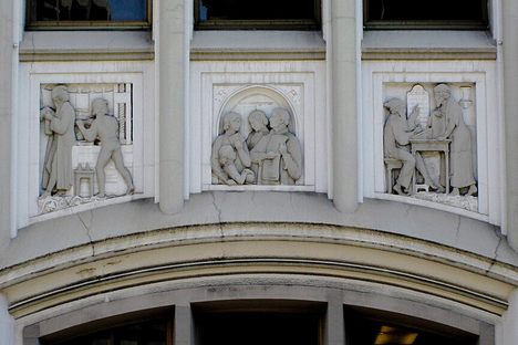 San Francisco Chronicle Building decorative tiles