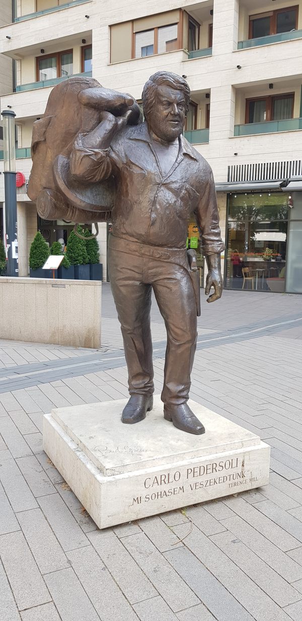 Bud Spencer Statue in Budapest, Hungary