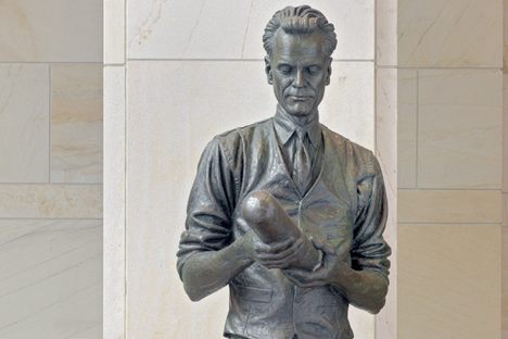 The statue.