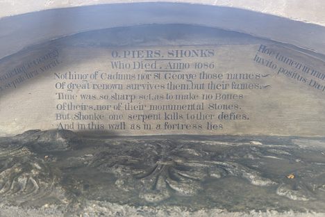 The Tomb of Piers Shonks in St Mary's Church in Brent Pelham, Hertfordshire