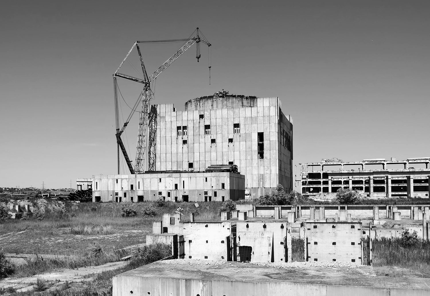 The unfinished nuclear power plant in Crimea.