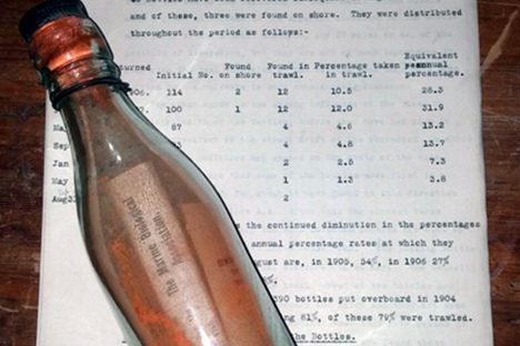 This is the Oldest Message in a Bottle Ever Found