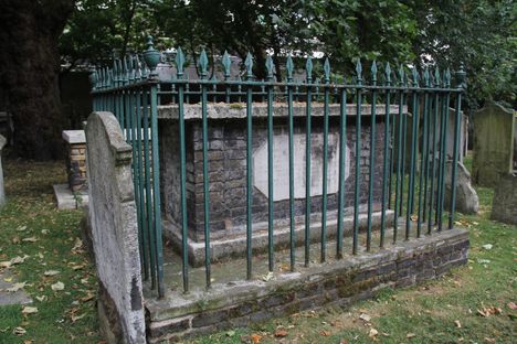 A gated crypt.