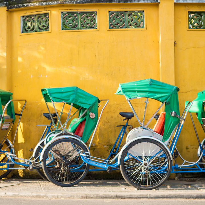 Hanoi cyclo tour.