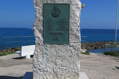The HMS Unbroken monument.