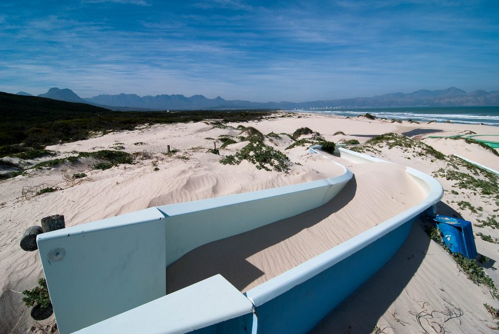 Abandoned water slide Macassar Beach Pavilion