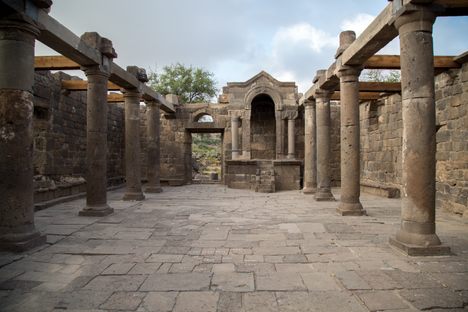 The inside of the synagogue