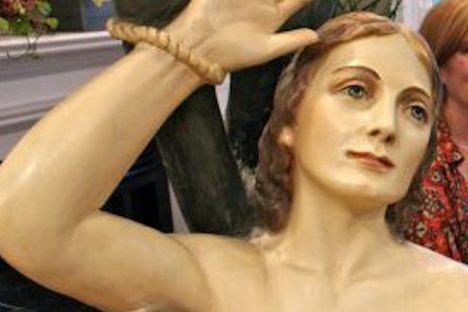 The statue creeped out generations of children that passed through the house.