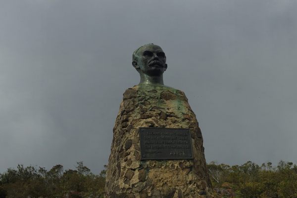 The bust of José Martí looks out upon Cuba.