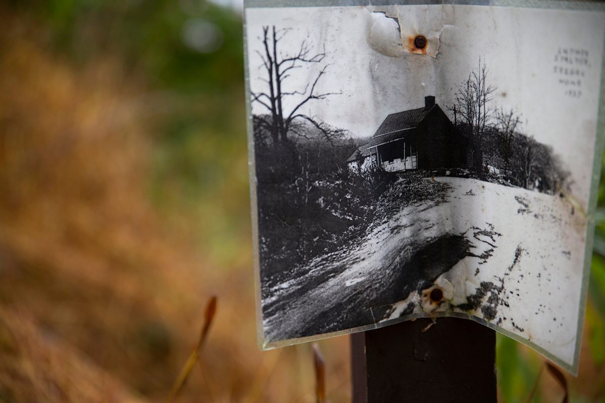 A black-and white-photograph from 1937, when Doodletown was alive and well.