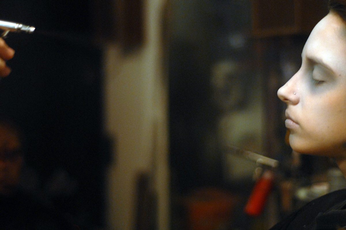 Many haunted houses use airbrush makeup to create actors’ spooky looks.